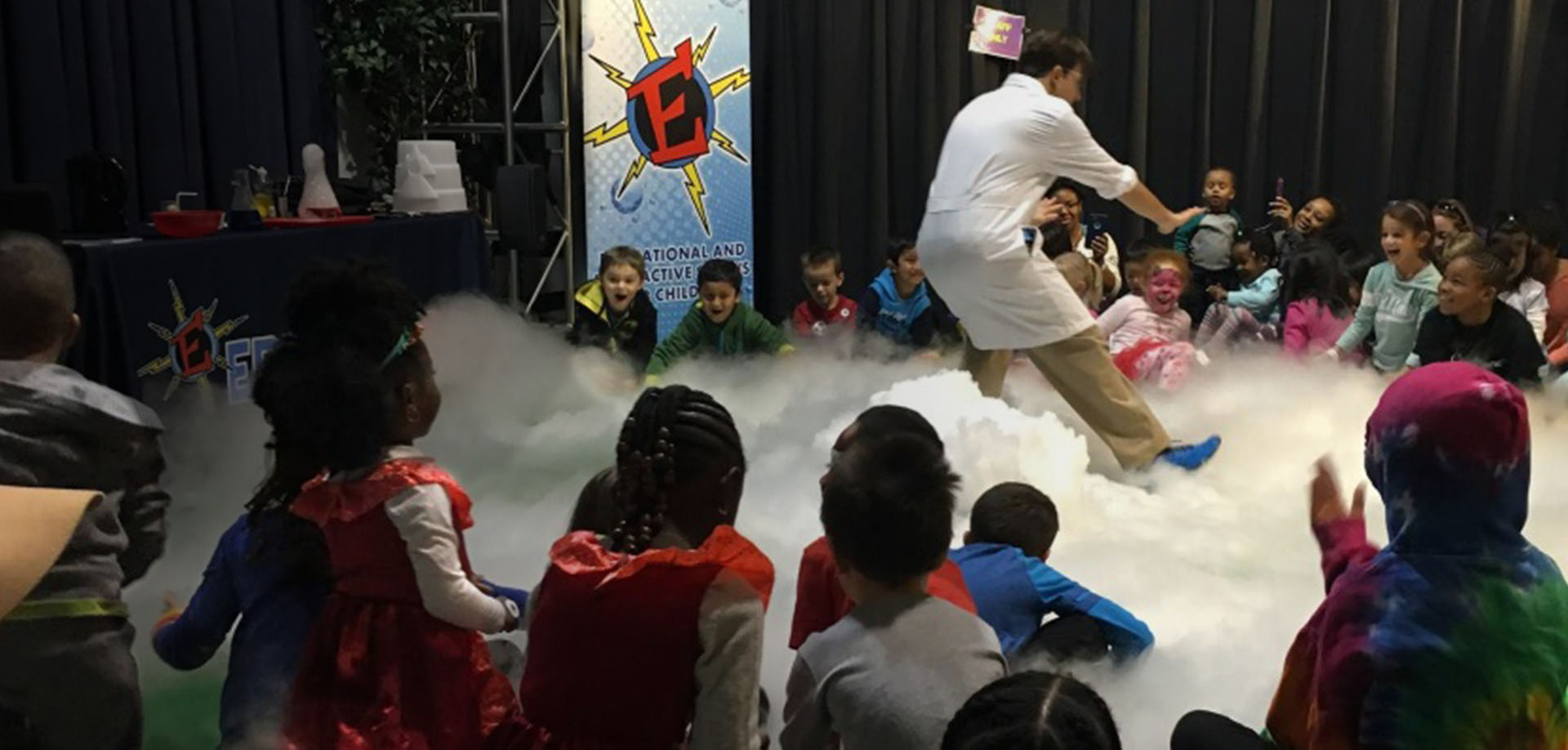 Kids love Eric Energy science shows and birthday parties in MD, Va, and DC